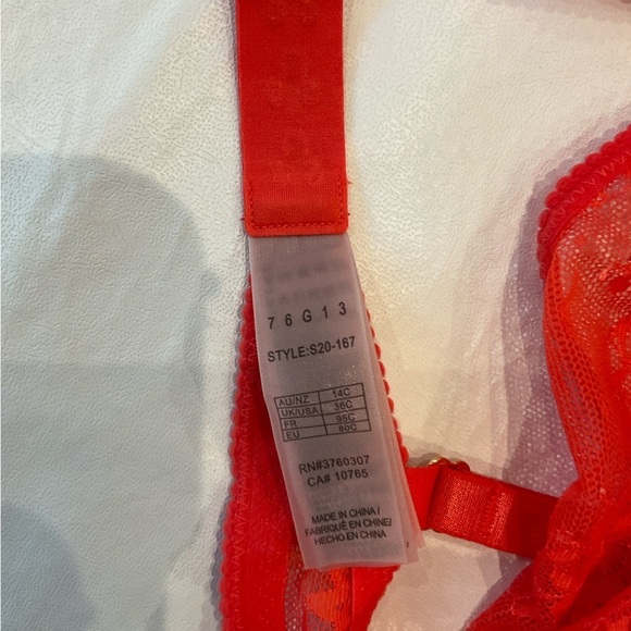 NWT Stella McCartney Gwyneth Gazing Lace See Through Under Wired Bras Size 36C - Picture 9 of 11